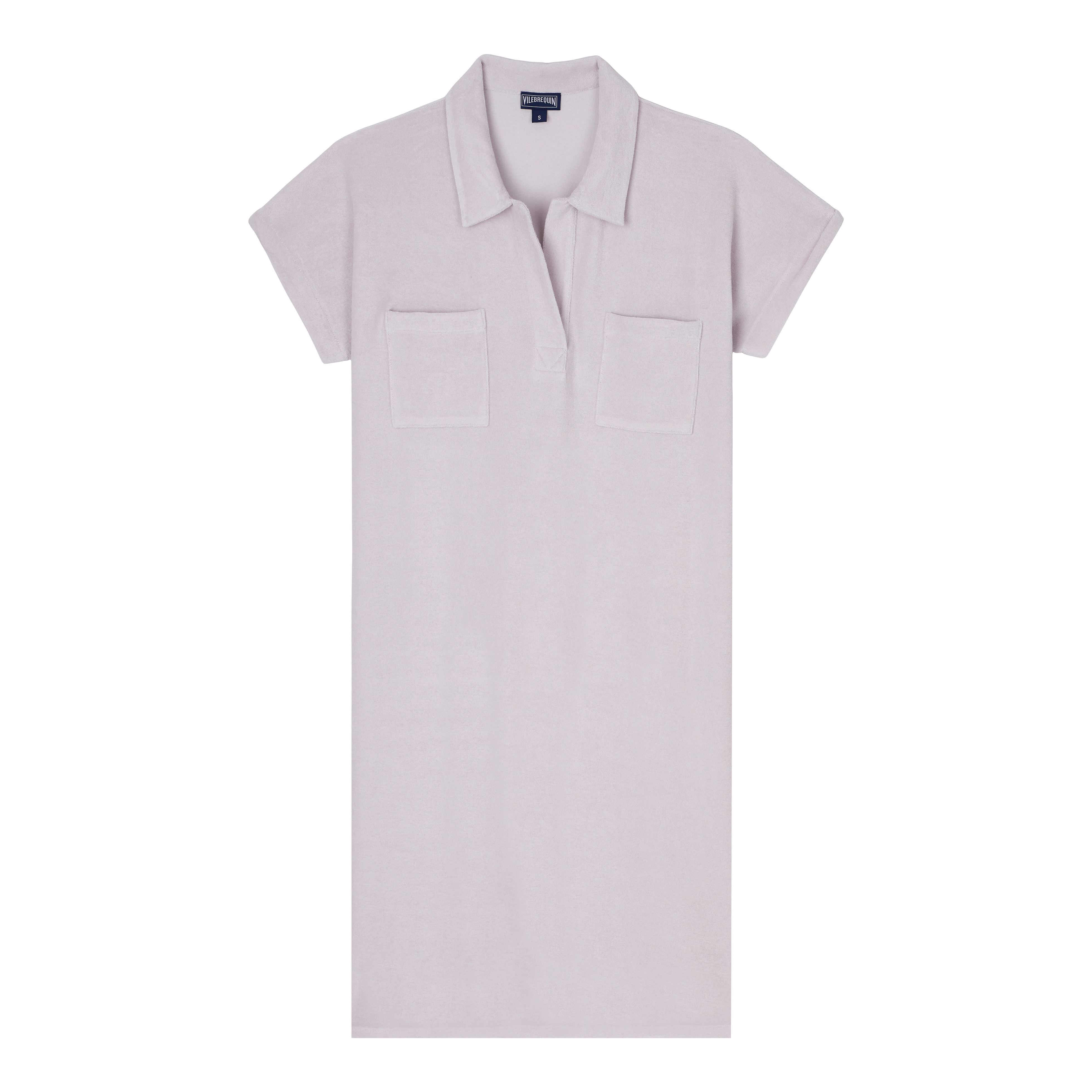 Women Terry Polo Dress Solid - 1