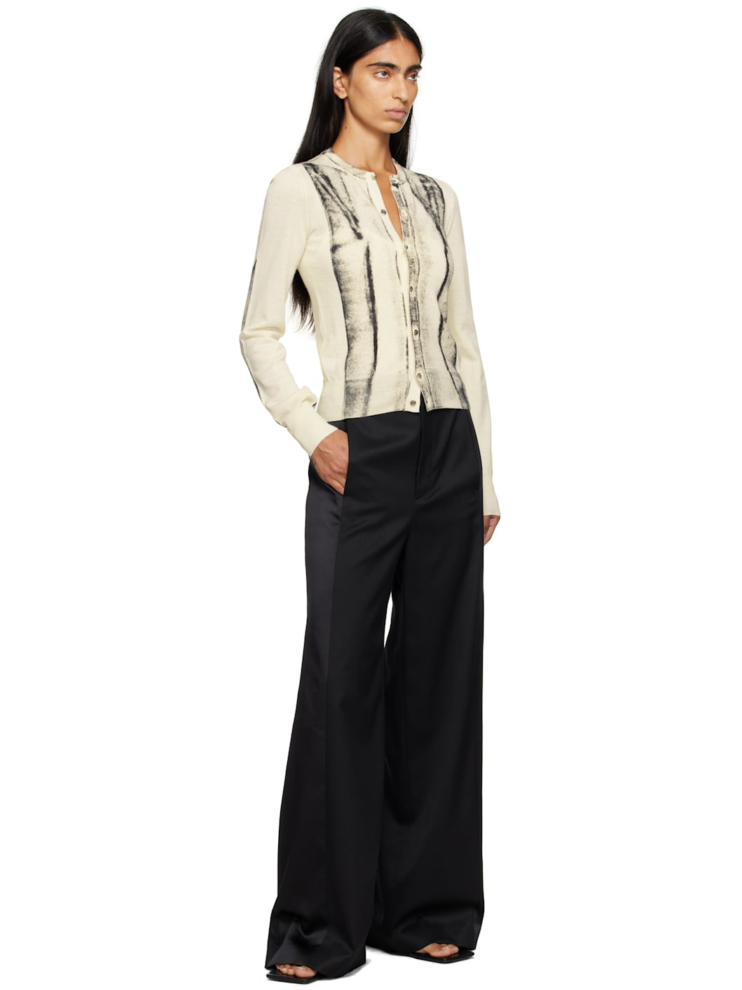 Off-White Folded Printed Gauge 14 Cardigan - 4