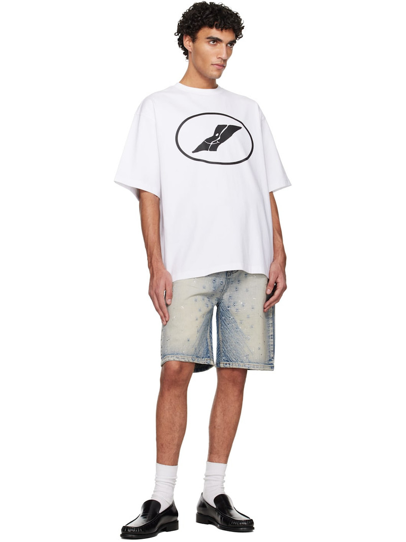 We11done White Smile Logo T-shirt outlook