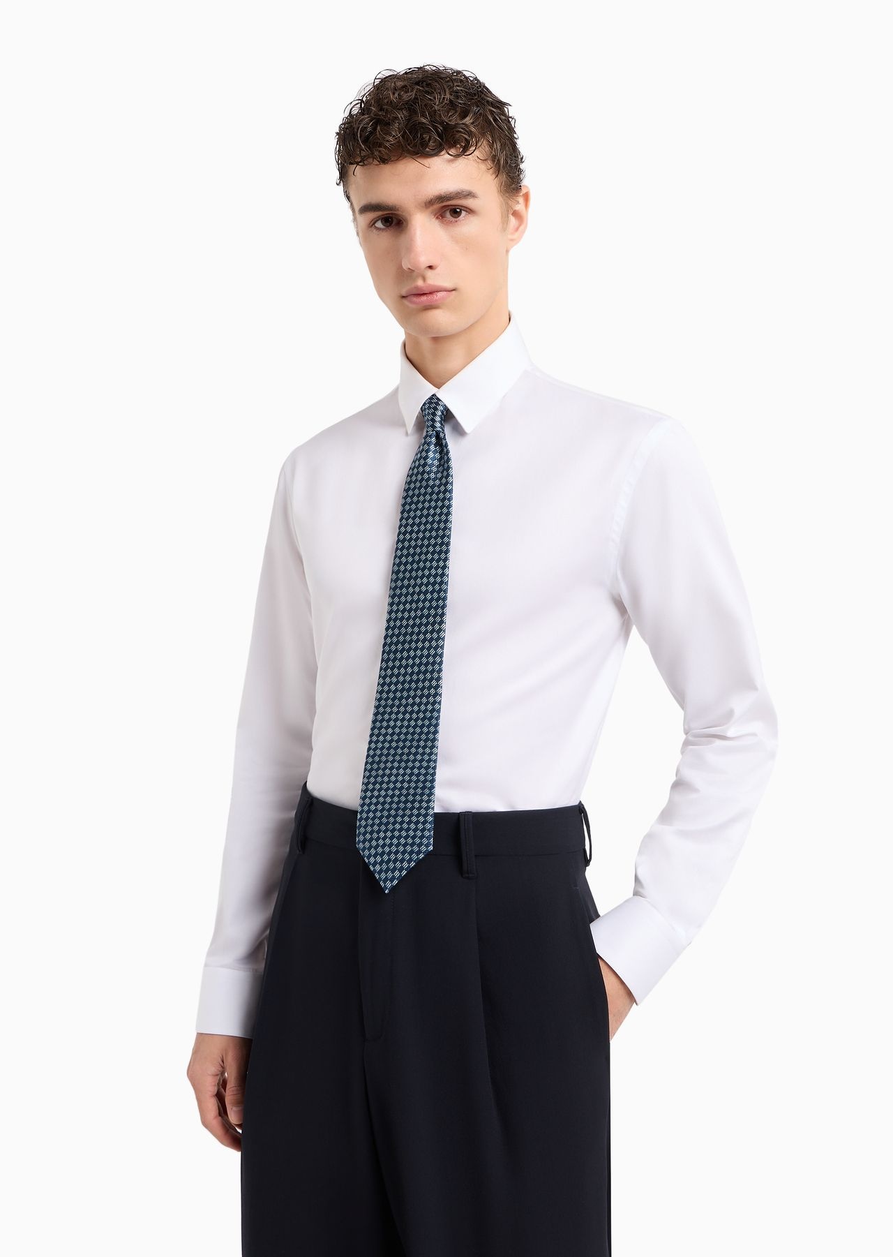 Pure silk jacquard tie - 3