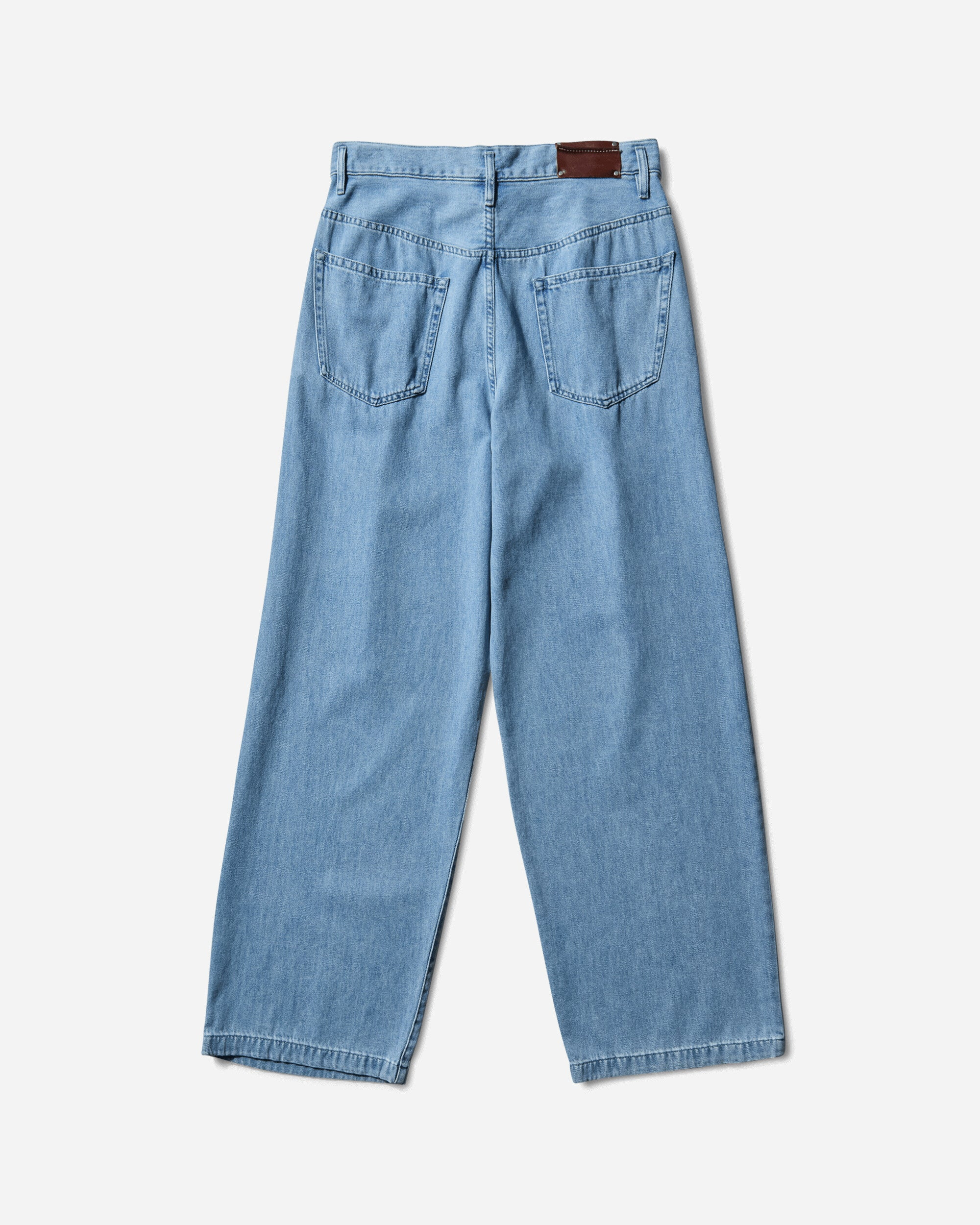 Men's Pleated Jeans Light Blue - 2