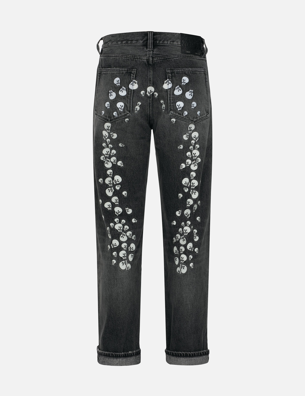 SKULL EMBROIDERY DAICOCK BAGGY JEANS - 2