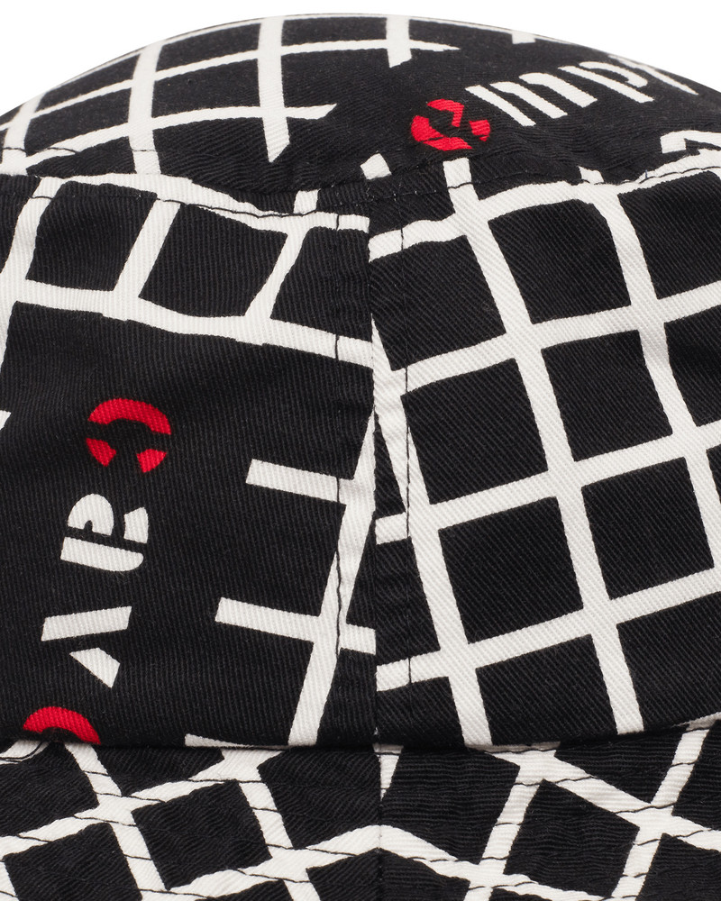 Grid Bucket Hat Black 6