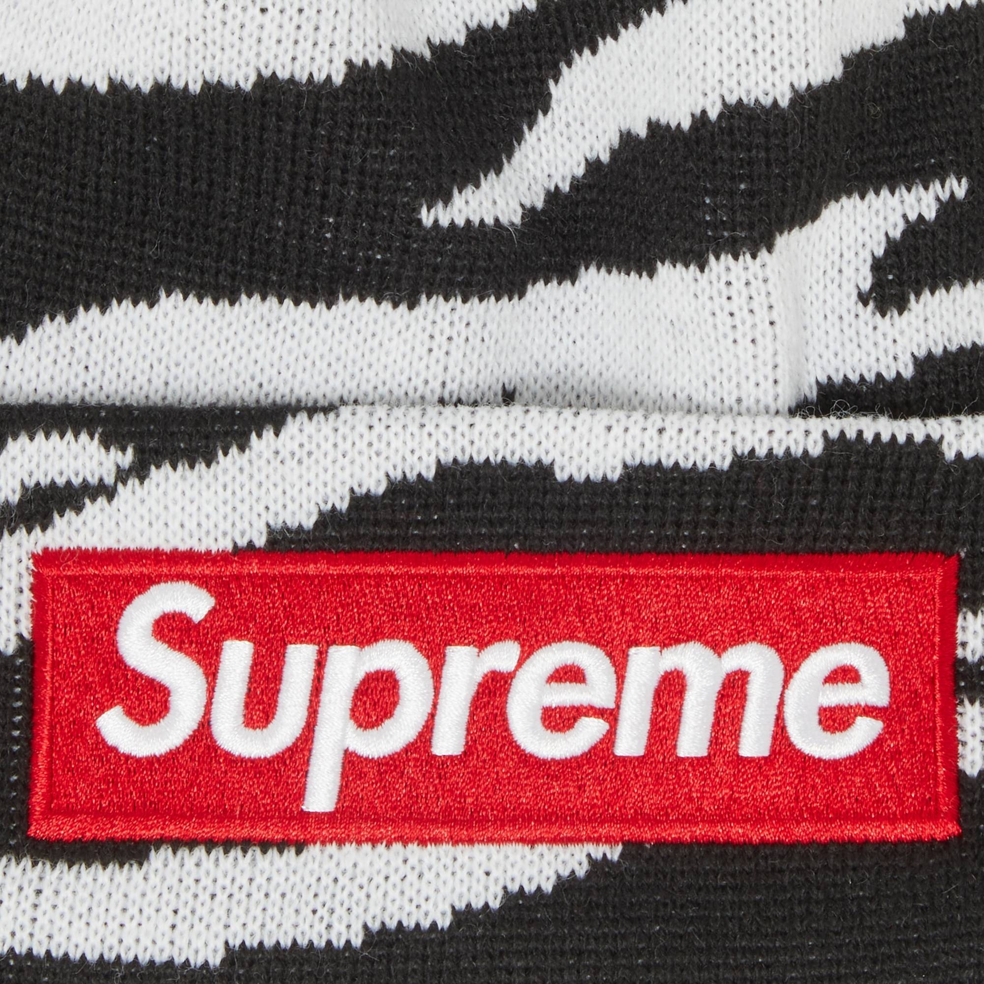 Supreme × New Era　Box Logo　Beanie　\"Zebra Supreme New Era Box Logo Beanie (FW22) Zebra – RIF LA