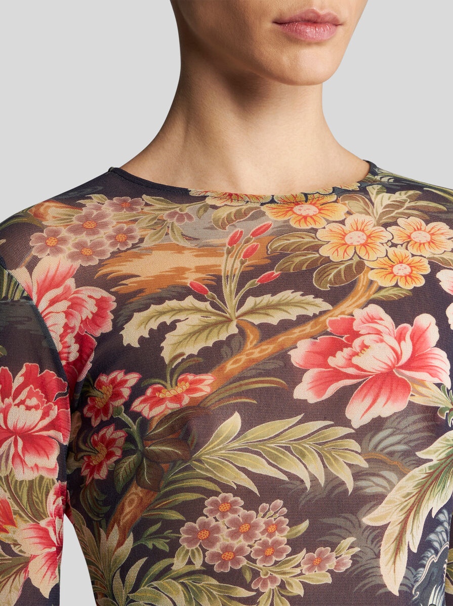 TULLE TOP WITH PRINT - 4