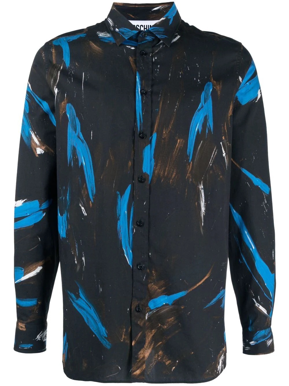 paint stroke long-sleeved shirt - 1