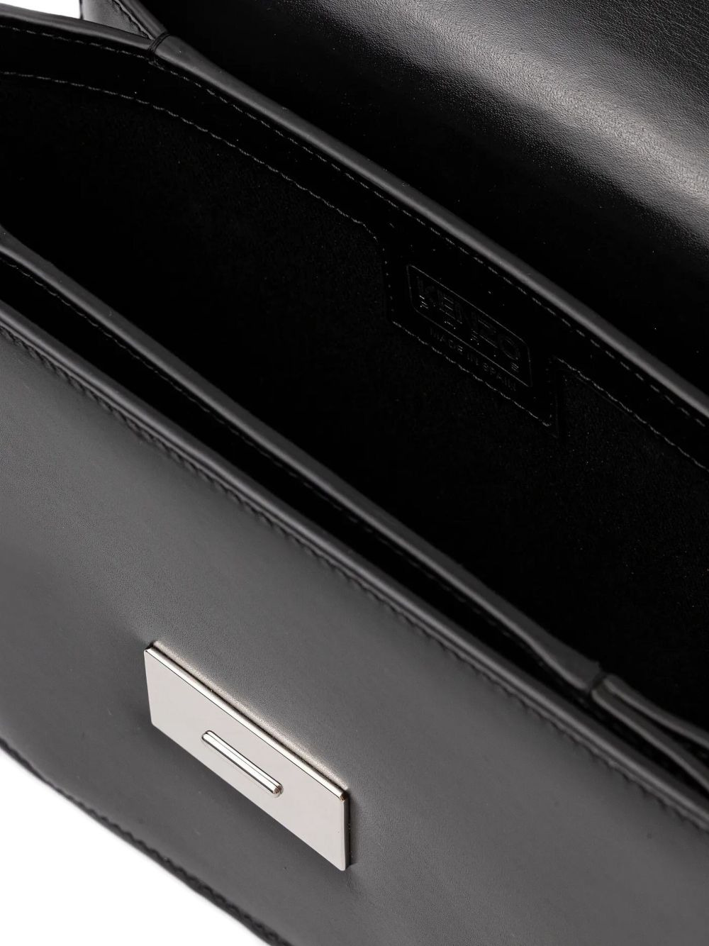 Ribbon flap leather shoulder bag - 4