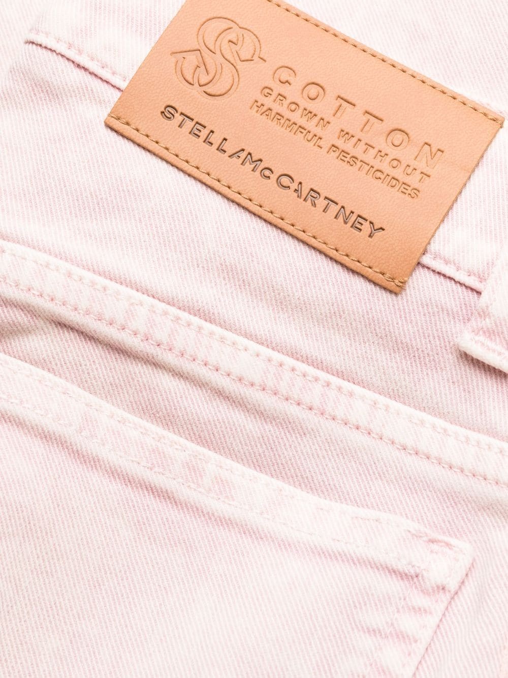 logo tape slim jeans - 7