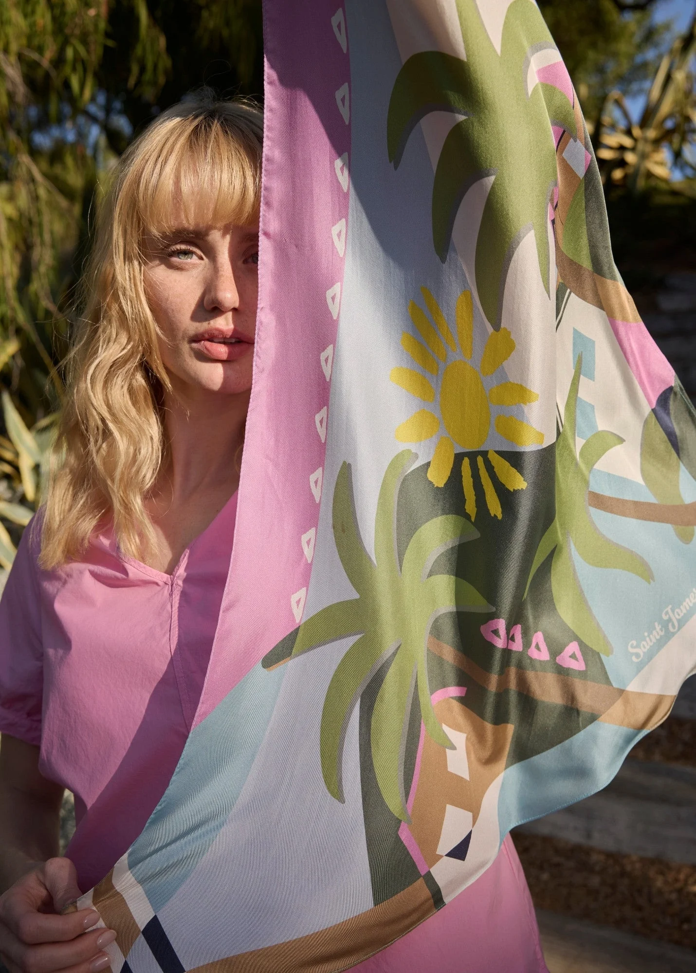 Triangle silk scarf - 1