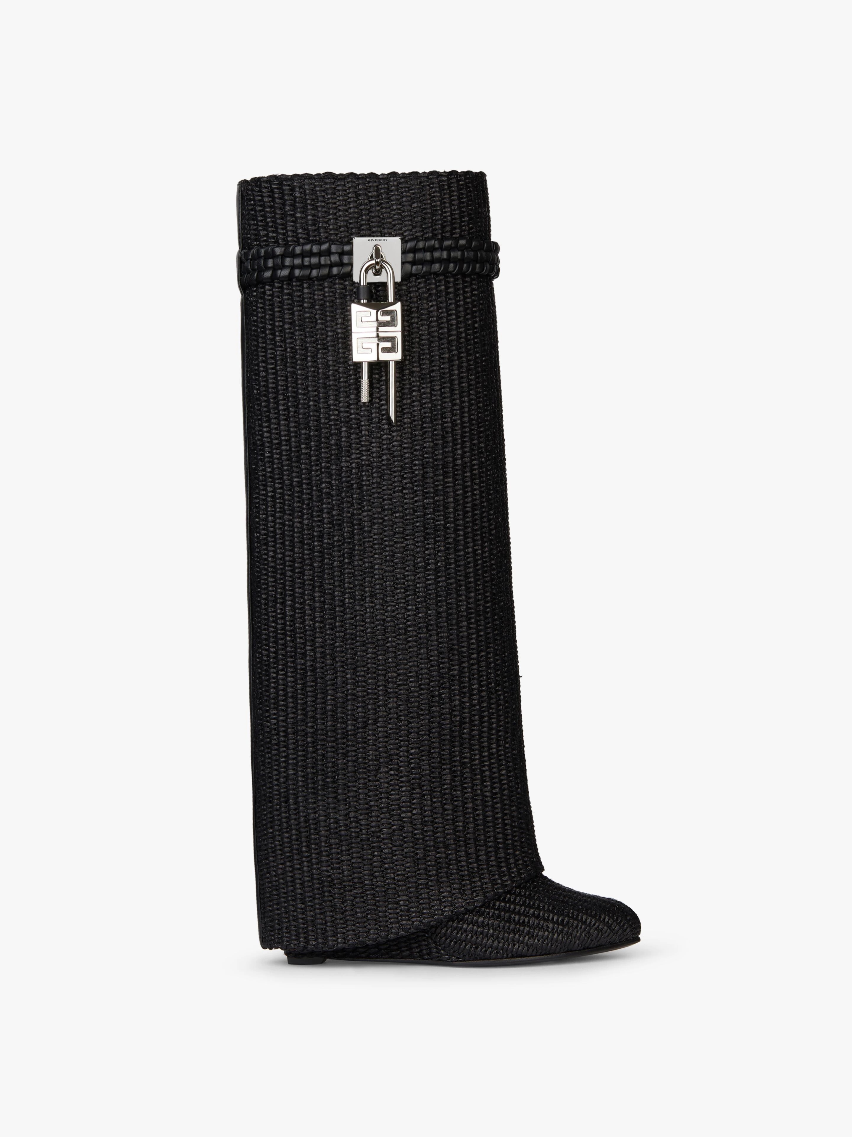 SHARK LOCK BOOTS IN RAFFIA - 1