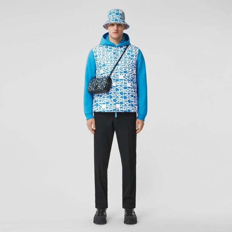Burberry Slogan Print Nylon Gilet – Exclusive Capsule Collection outlook