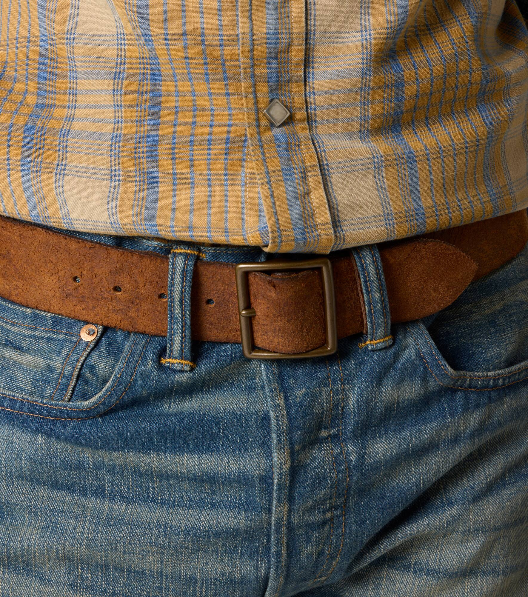 Jones distressed leather belt - 3