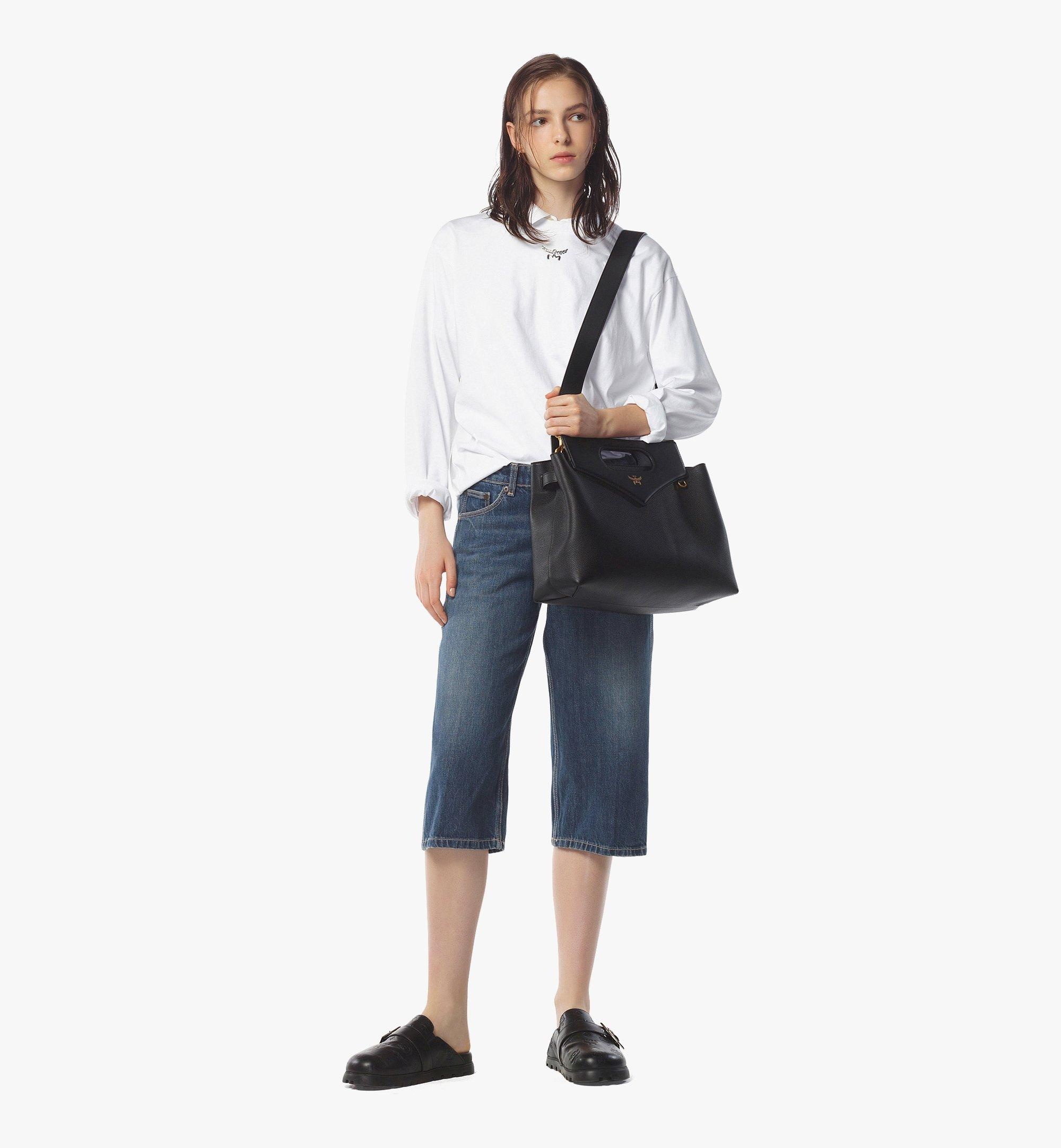 Soft Diamond Tote in Embossed Leather - 6