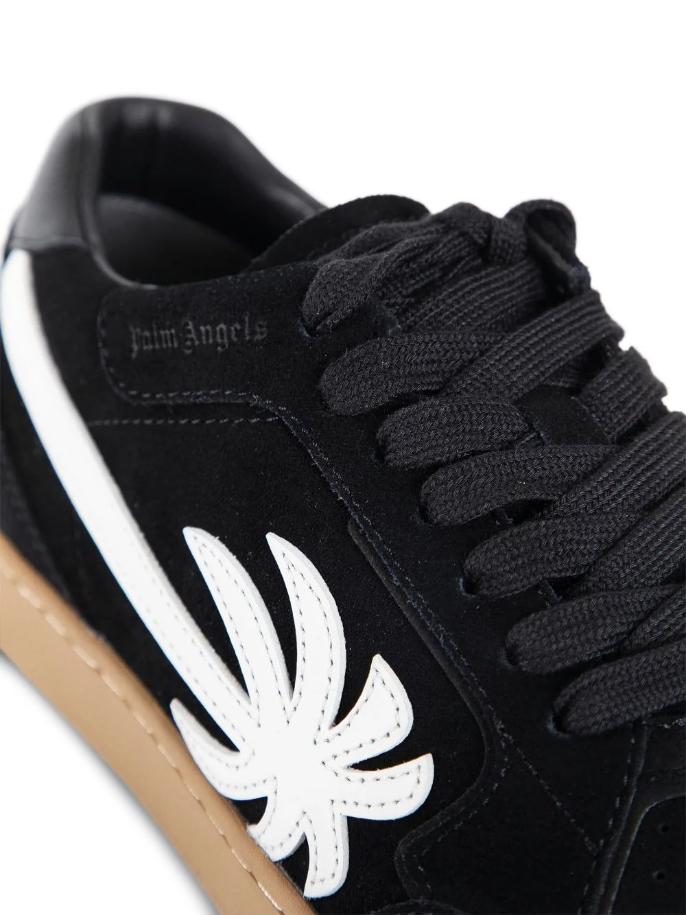 palm-tree suede sneakers - 4
