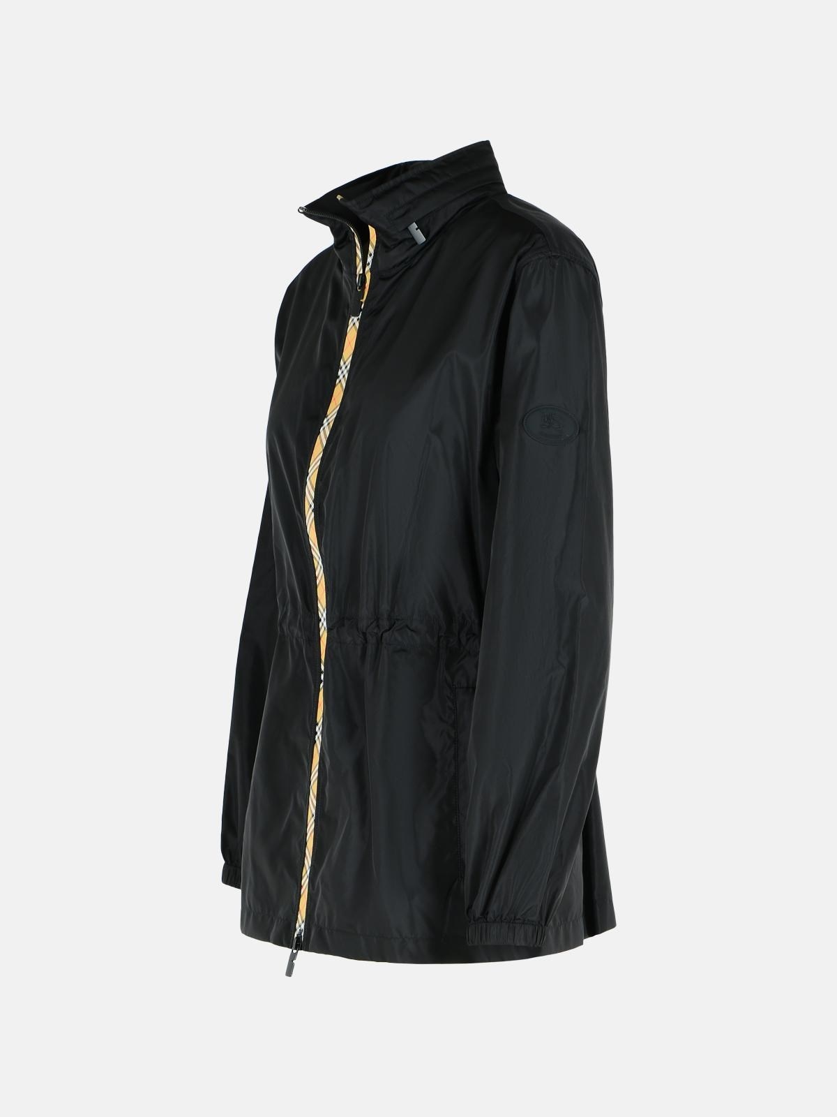'BLACKPOOL' BLACK POLYAMIDE RAINCOAT - 2
