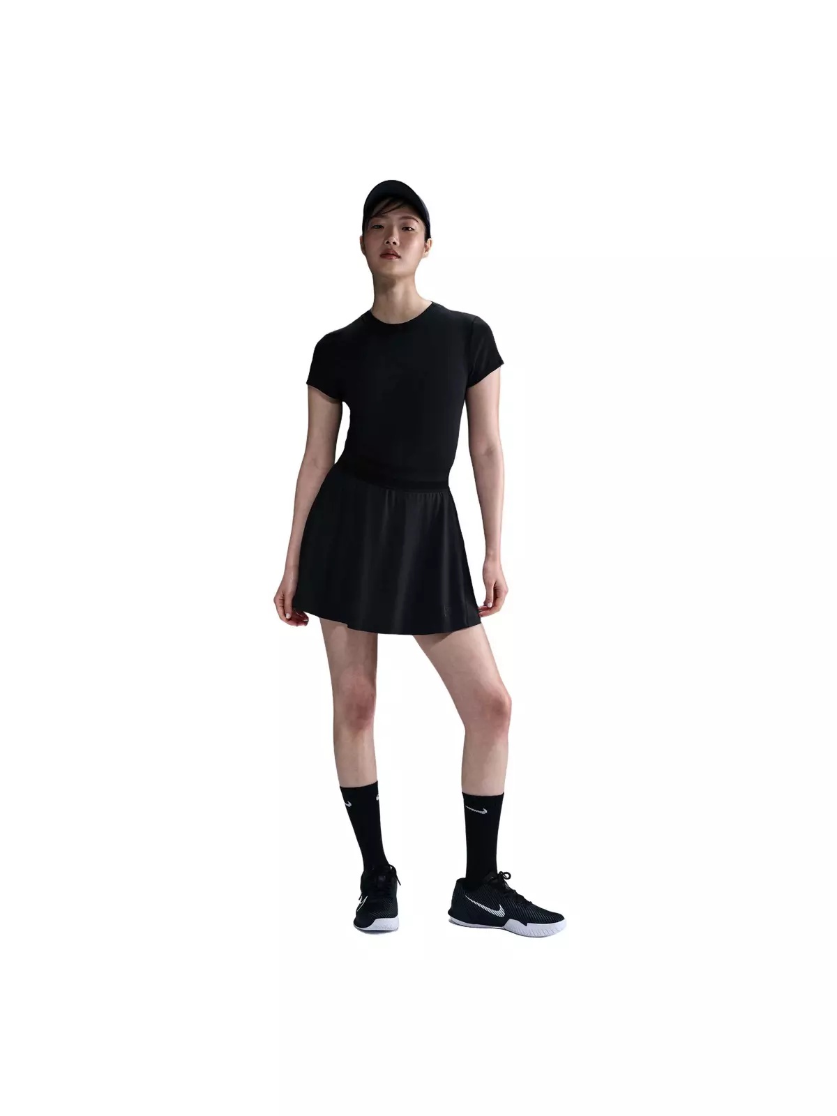 Women's Court Dri-Fit Advantage Ace Skirt-Black - 3