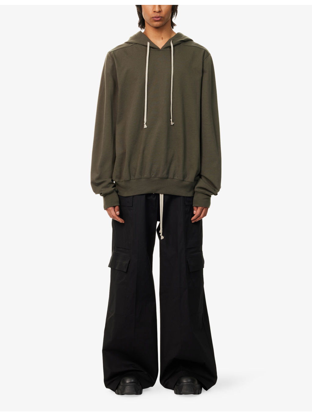 Relaxed-Fit Long-Sleeves Cotton-Jersey Hoody - 2