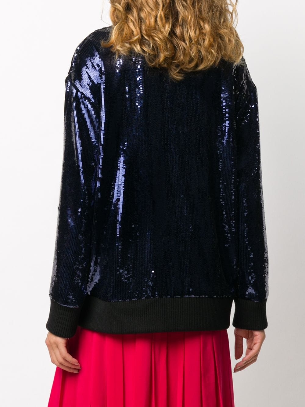 sequin wool cardigan - 4