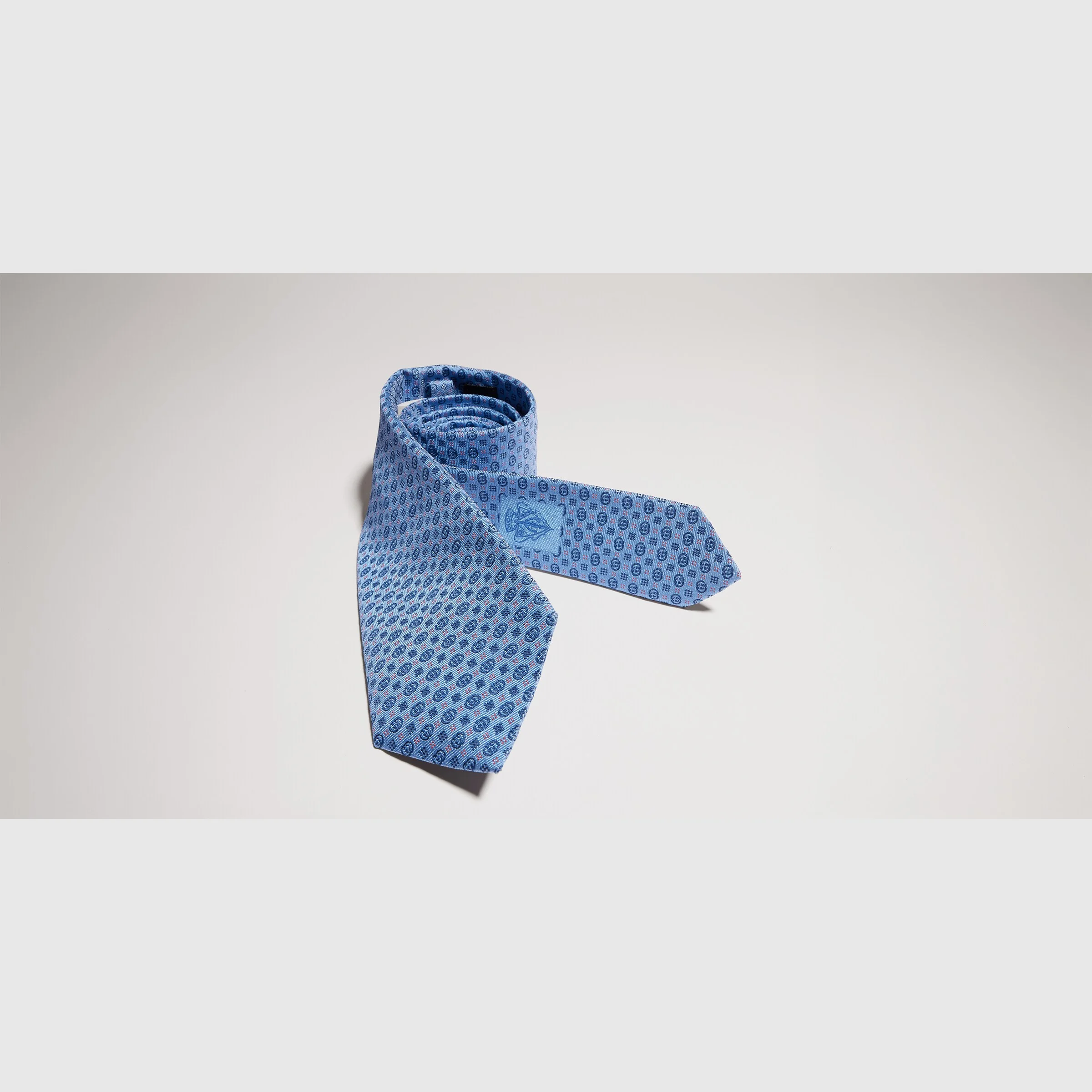 Interlocking G silk jacquard tie - 1
