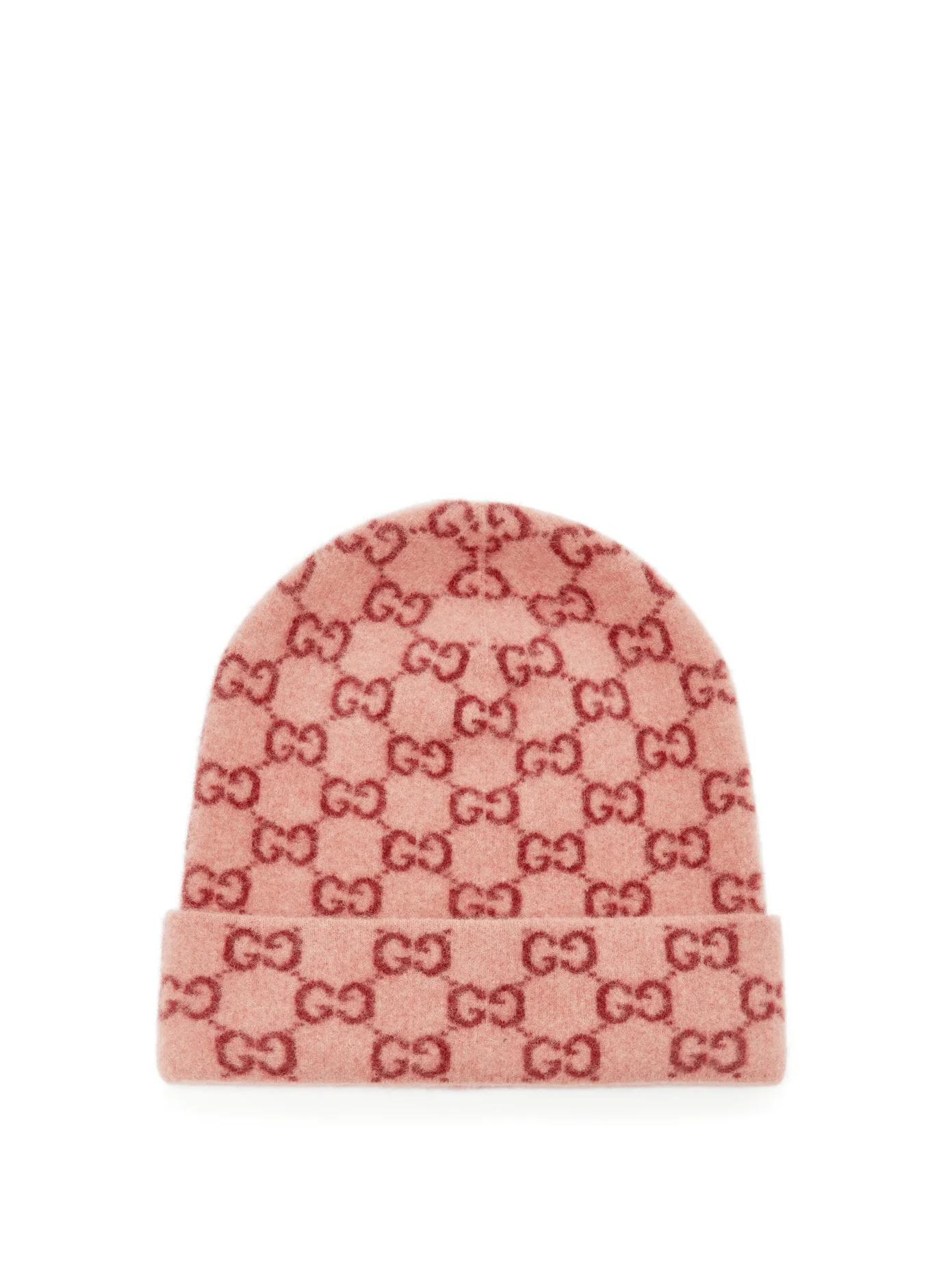 GG logo-jacquard wool beanie hat - 1