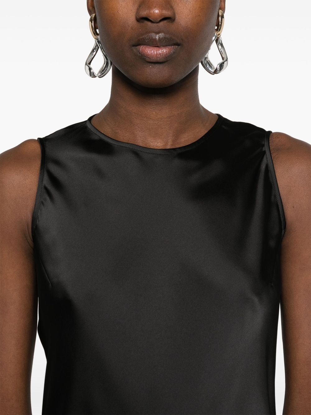 satin midi dress - 5