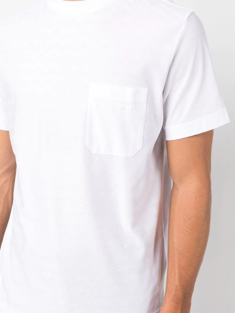 logo-embroidered pocket T-shirt - 5