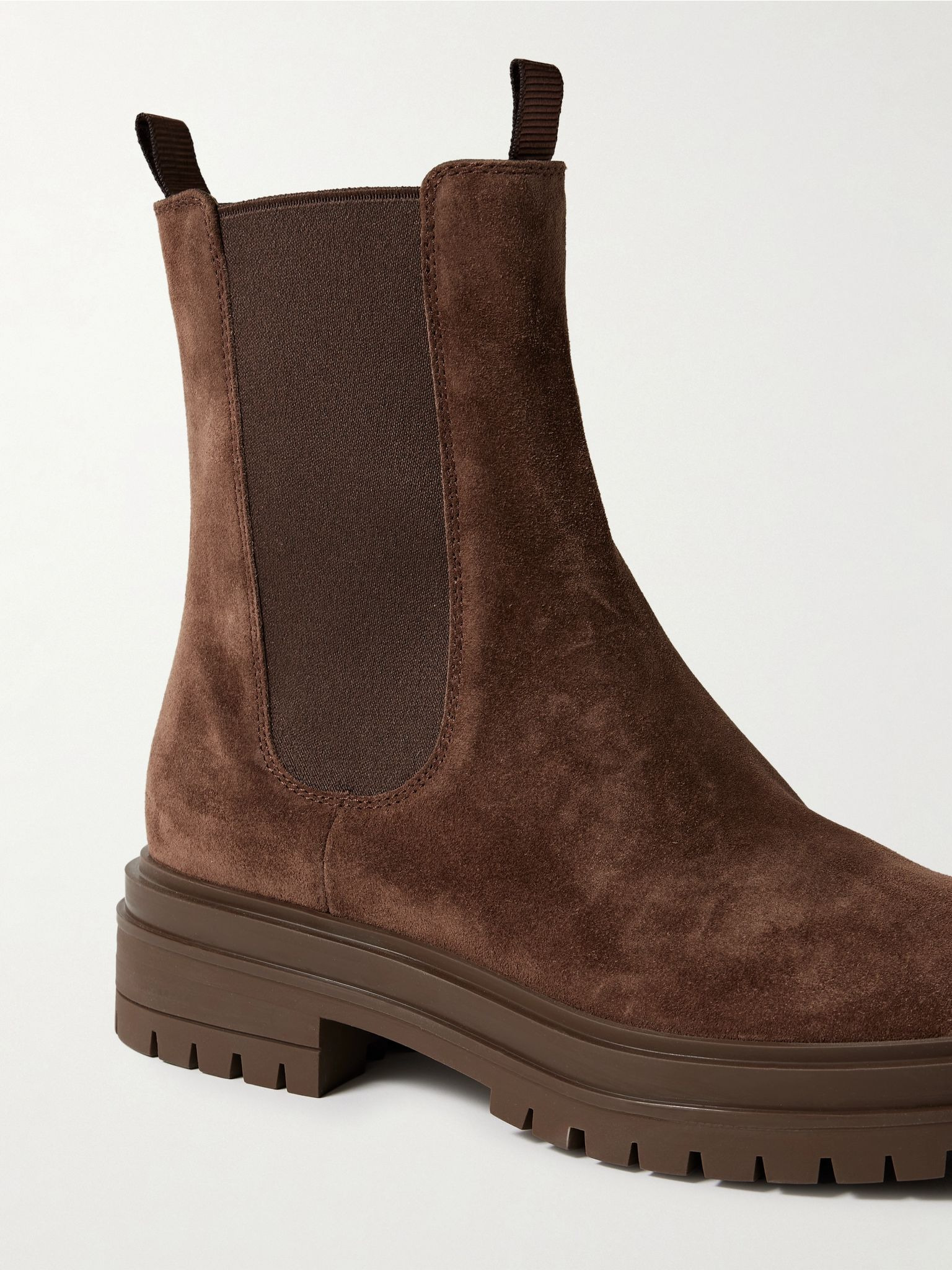 Chester suede Chelsea boots Dark brown - 4