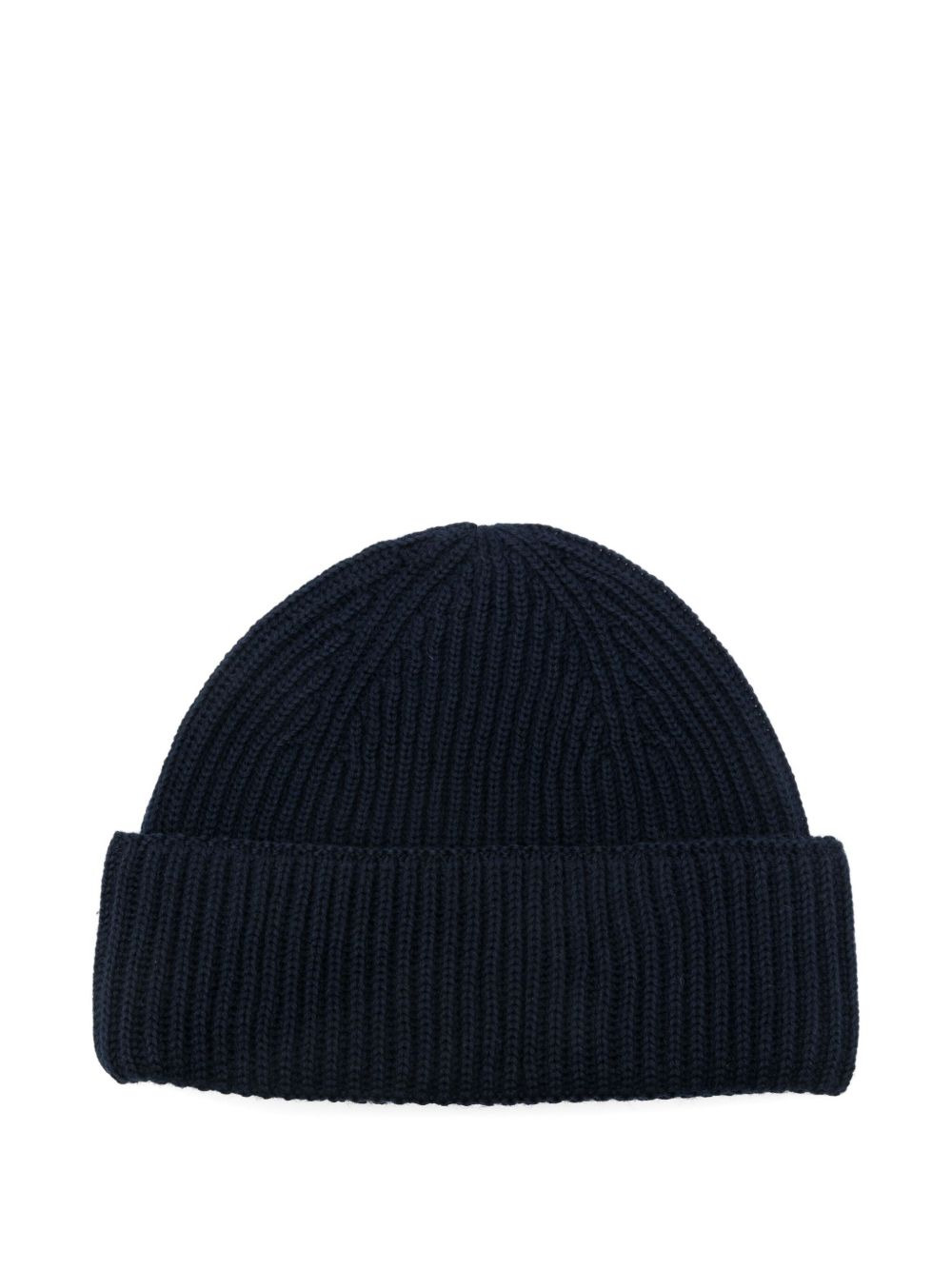 logo-embroidered ribbed beanie - 2