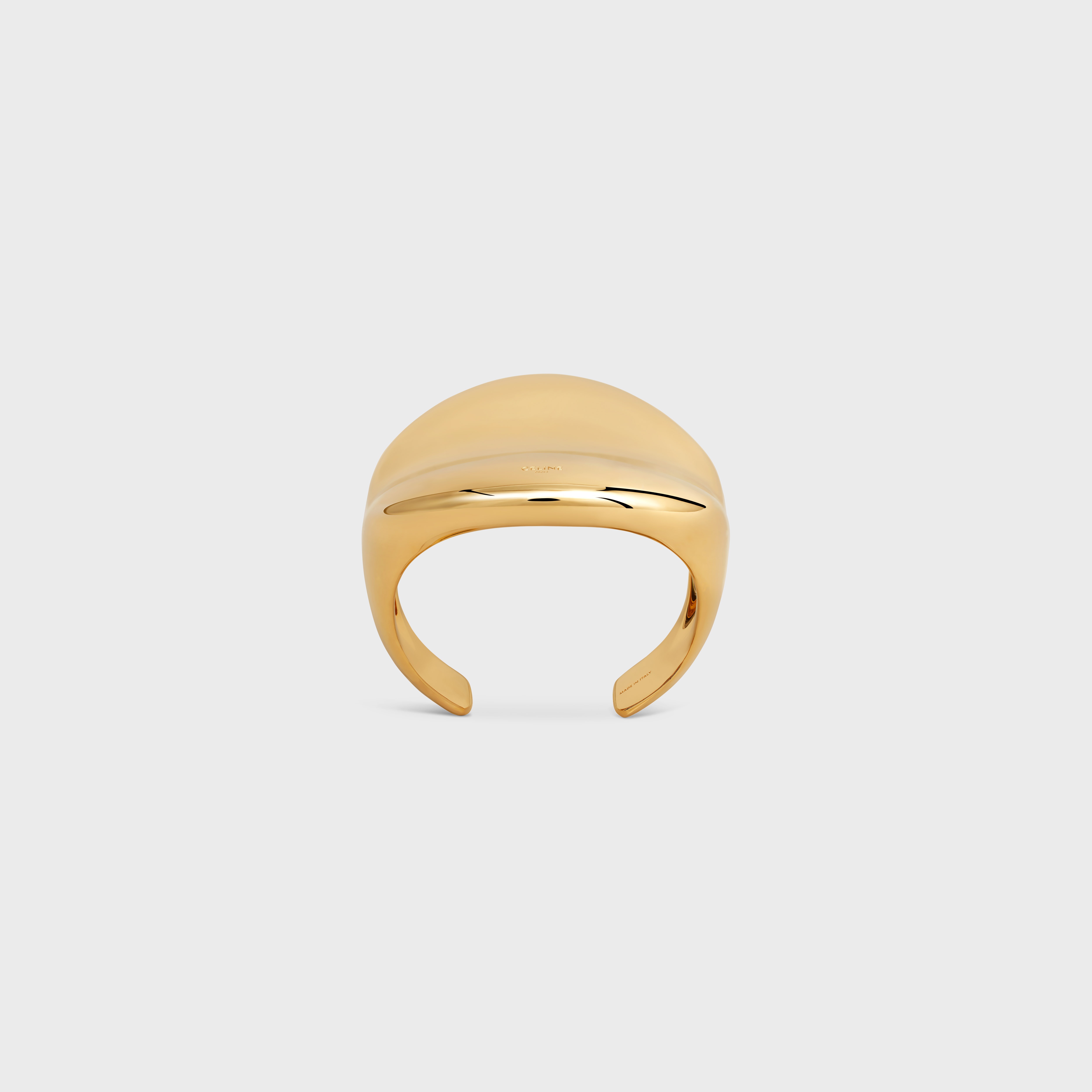 Formes Abstraites Cosmos Cuff in Brass with Gold Finish - 1