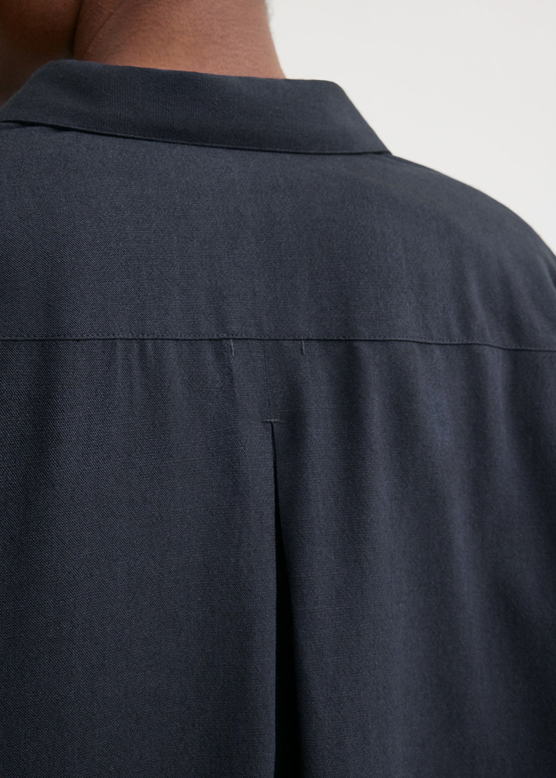 Classic fluid shirt navy 5