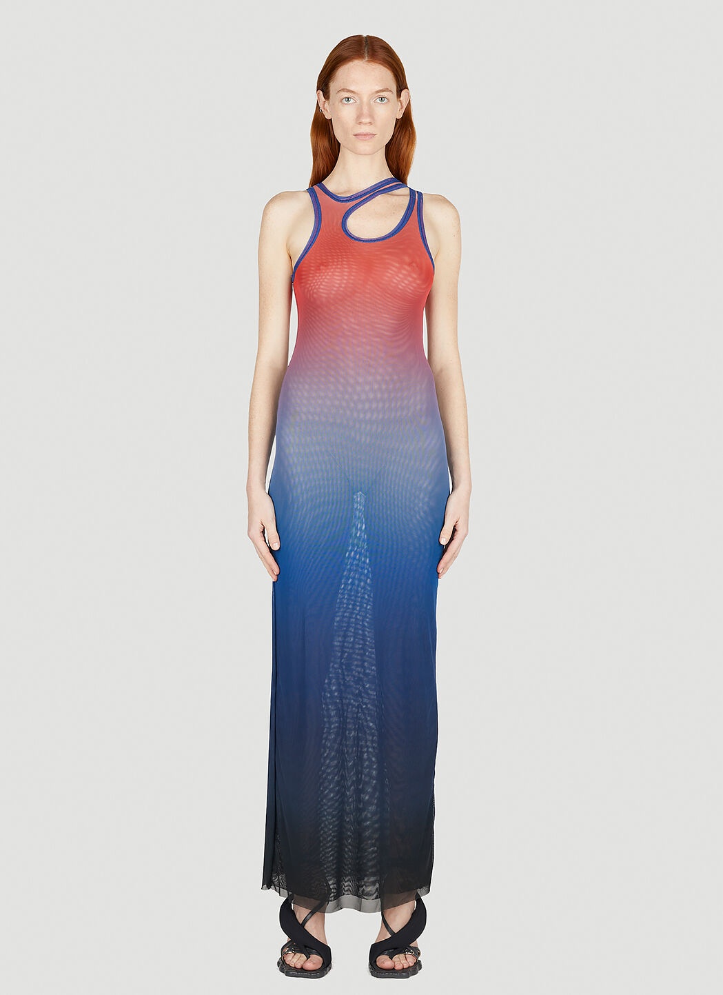Mesh Tank Maxi Dress - 1