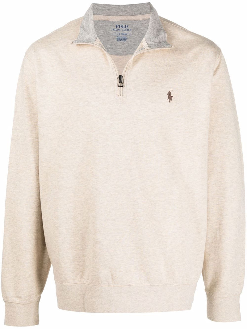 logo patch Zip Pullover 1