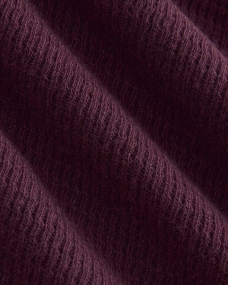 BOXY HENLEY IN COZY WAFFLE 6
