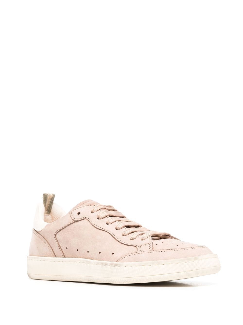 smooth lace-up sneakers - 2