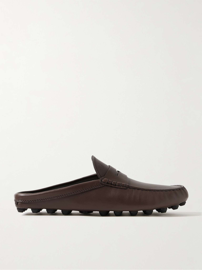 Gommino Bubble Leather Mules 1