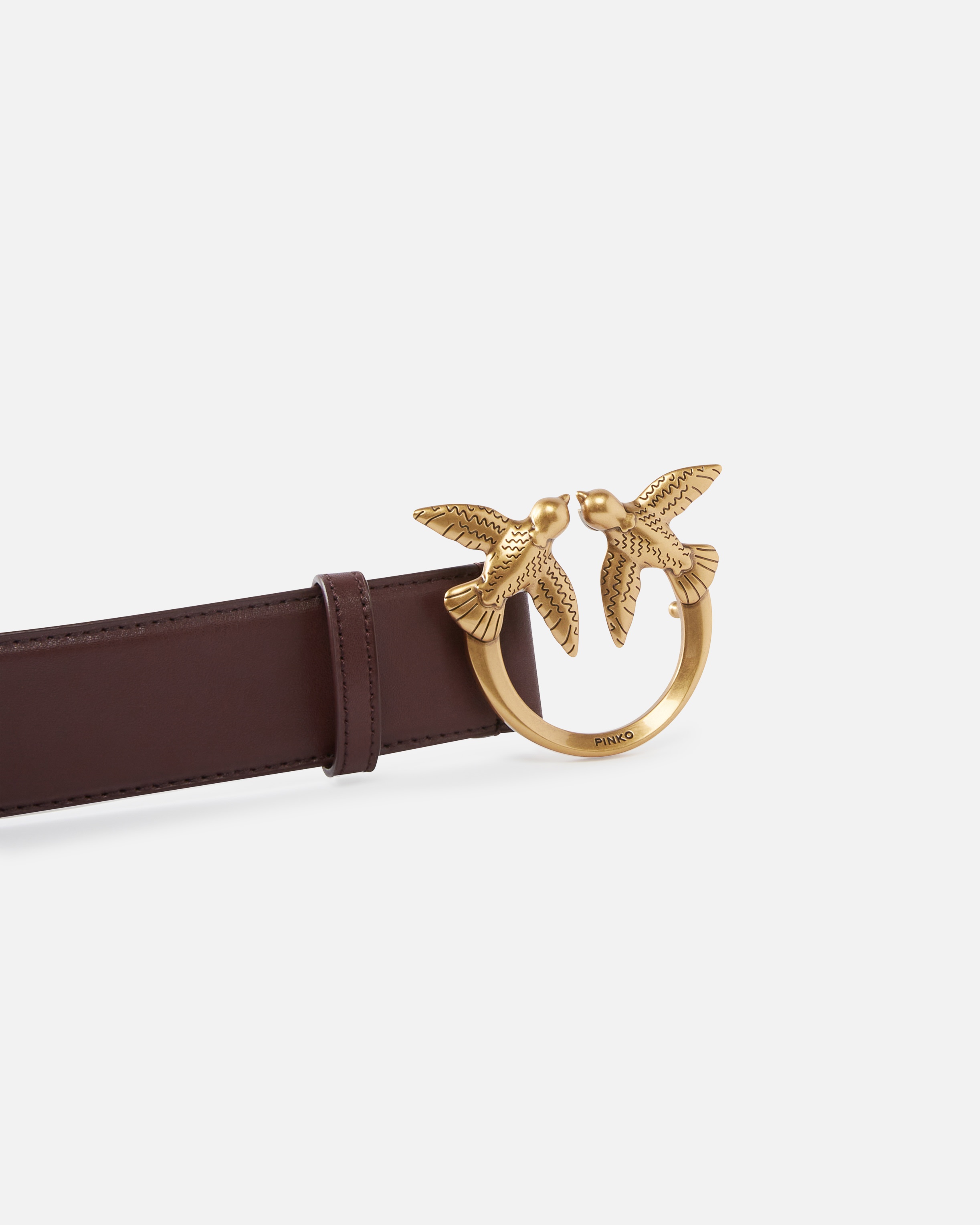 LOVE BIRDS HIGH LEATHER BELT 4CM - 5