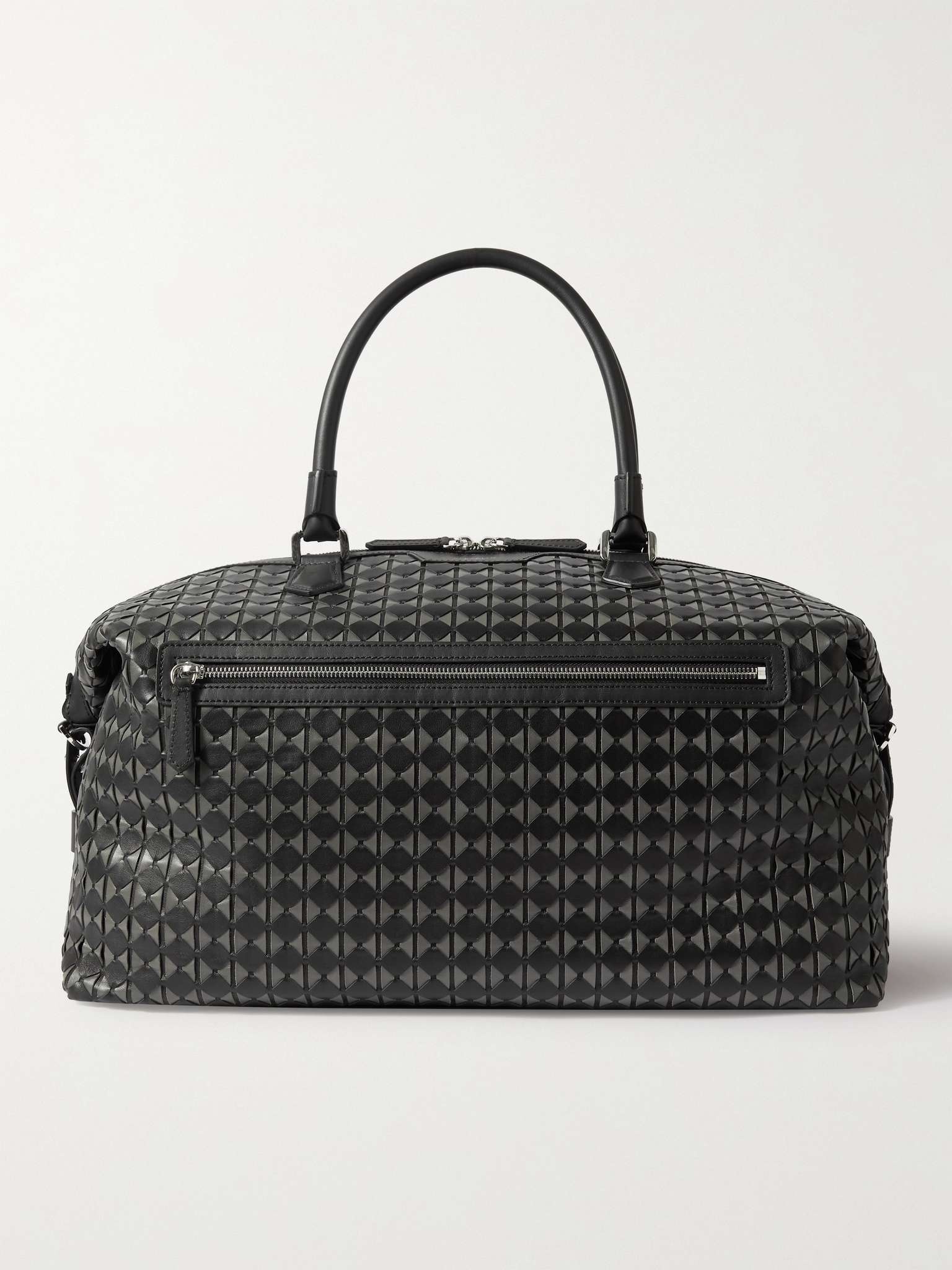 Woven Leather Holdall - 1