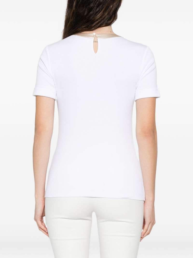 trim-detail T-shirt 4
