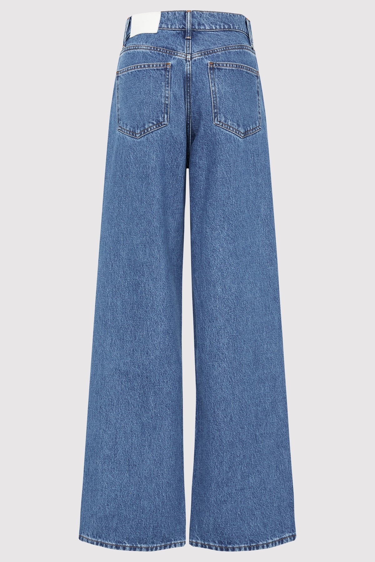 Mid Rise Wide Leg - Denim Blue - 5
