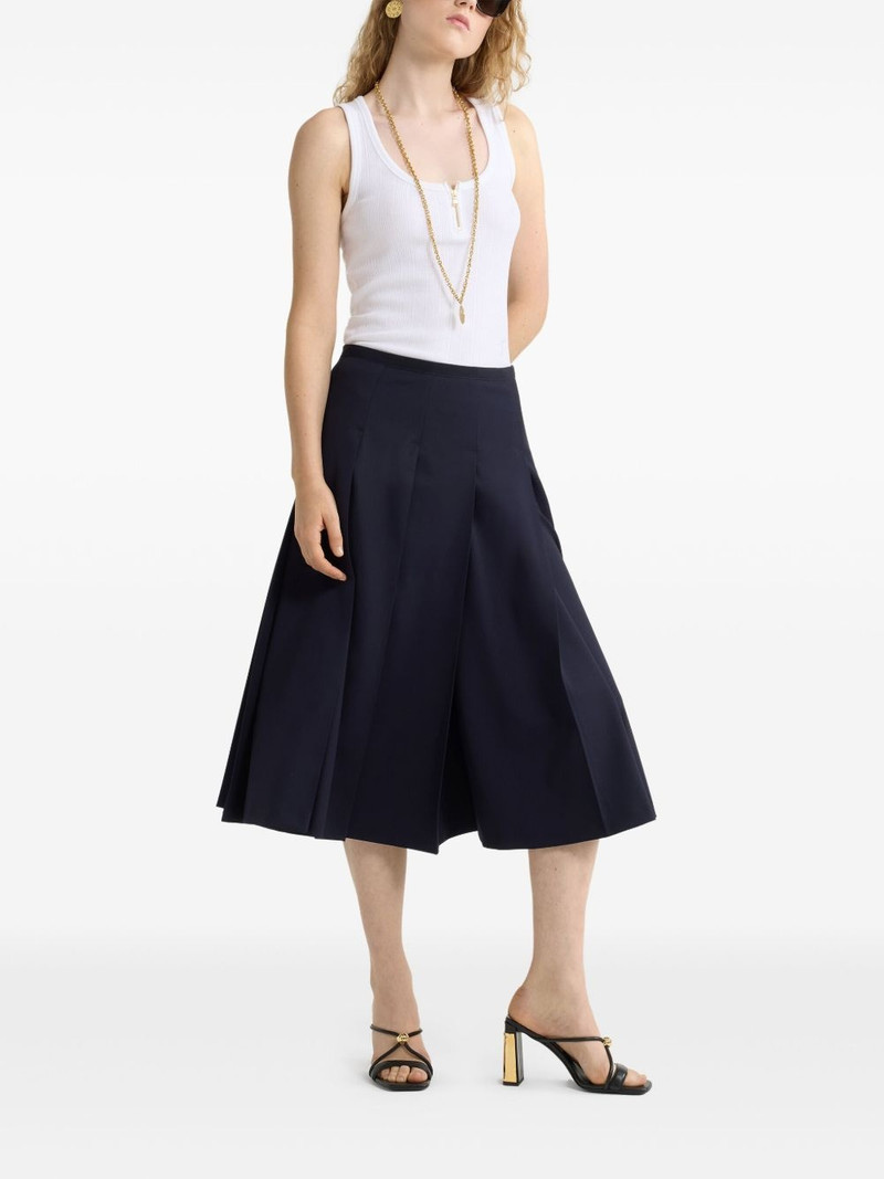 PATOU pleated twill midi skirt outlook