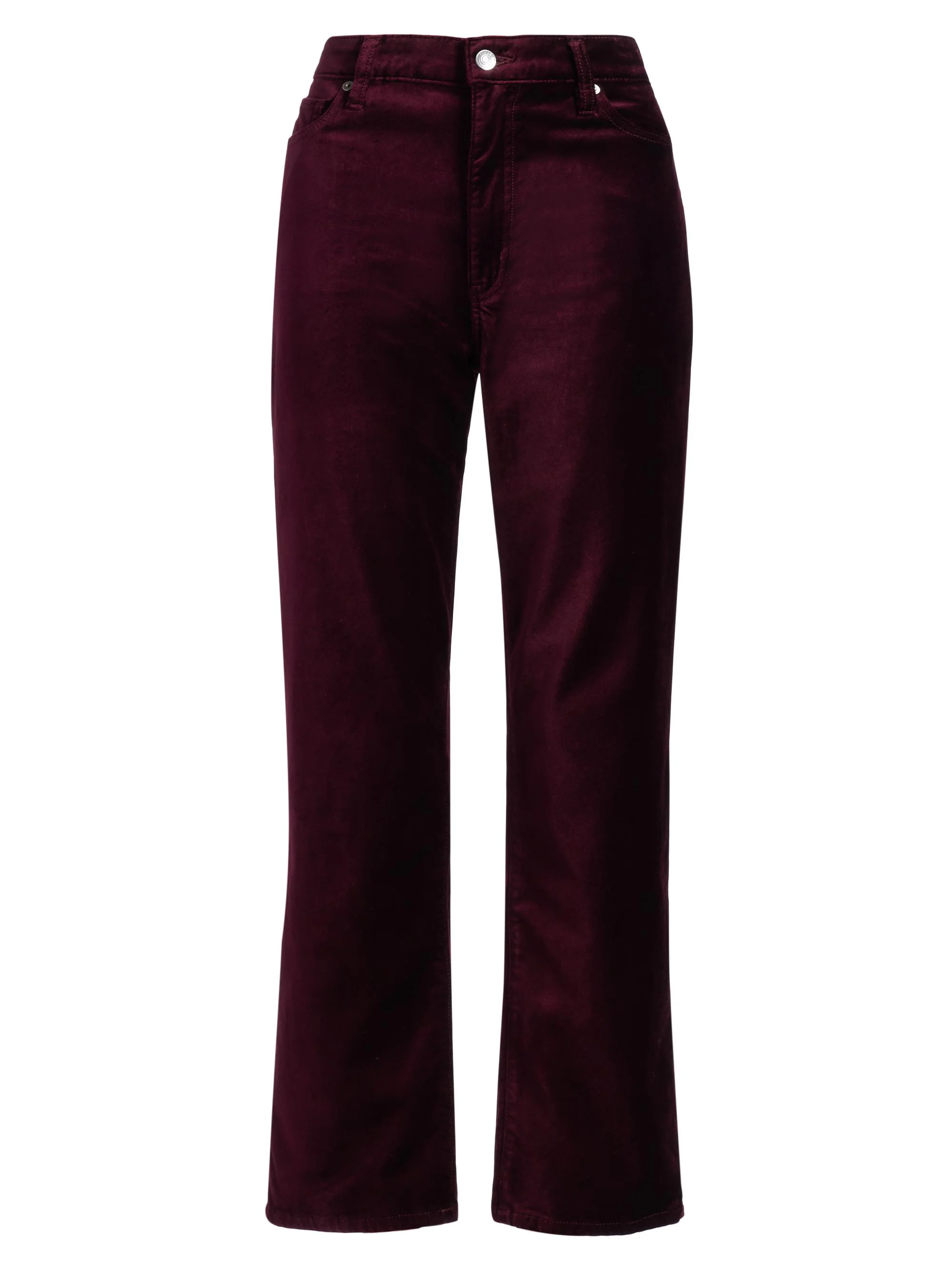 Women's Le Sleek Velveteen Straight-Leg Pants - Full Glass Velvet - 1