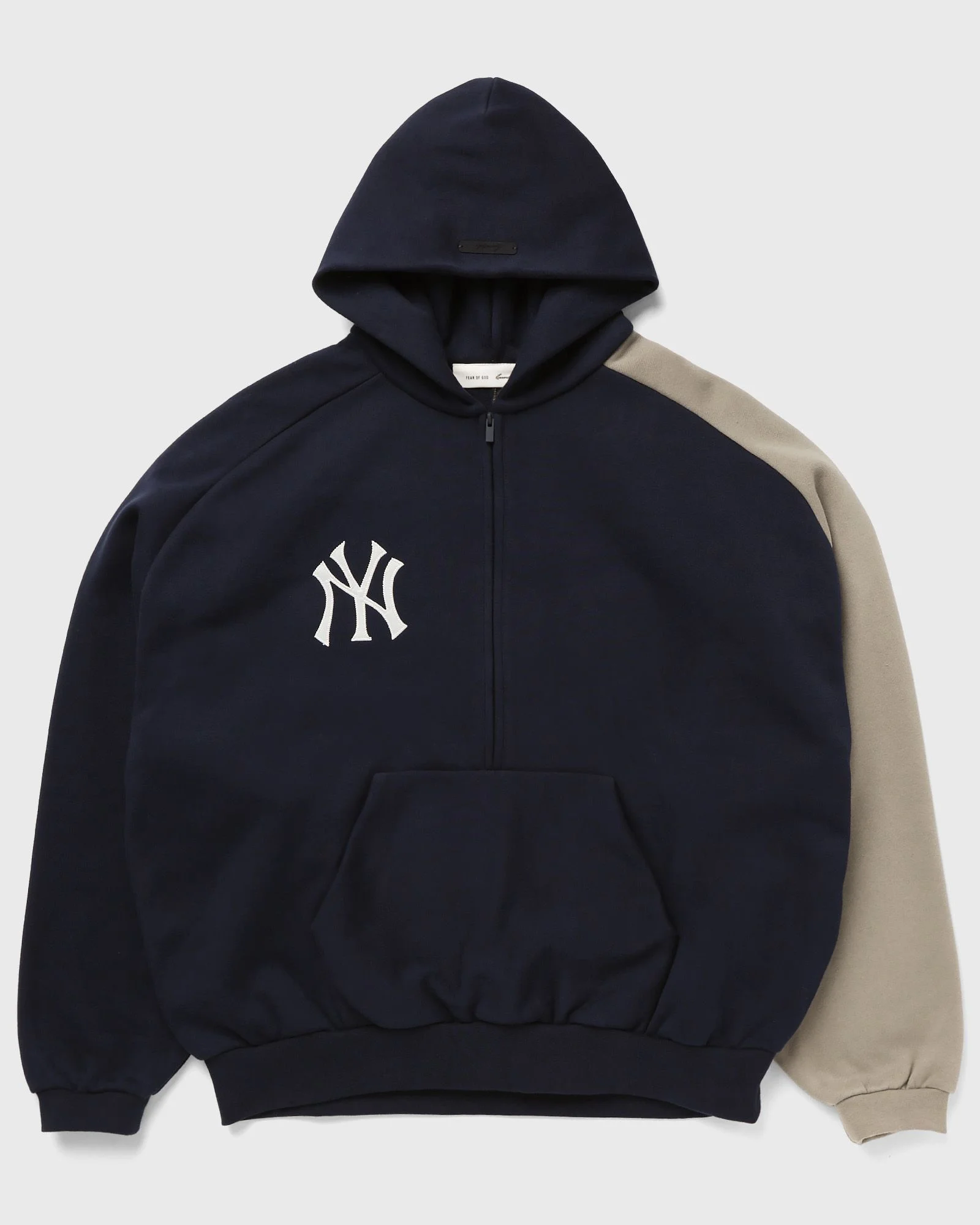YANKEES RAGLAN HALF ZIP SPORT HOODIE - 1