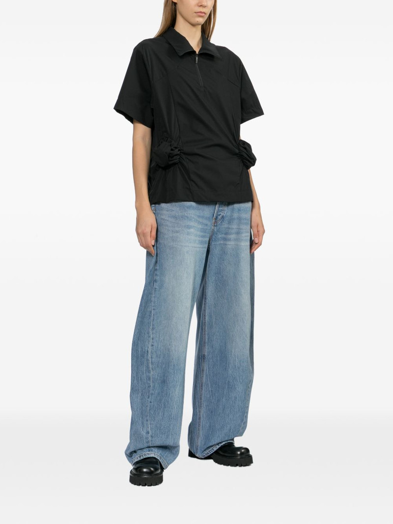 ADER error ruffled pocket short-sleeve polo shirt outlook