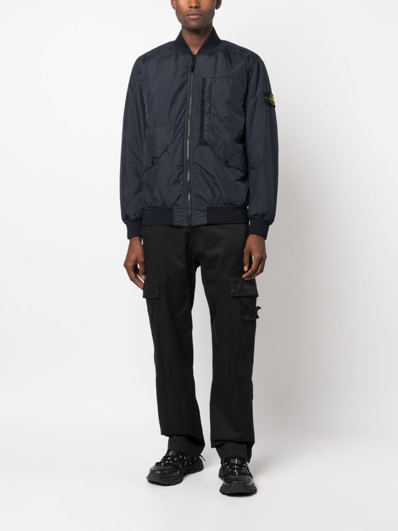 Stone Island Compass-badge panelled bomber jacket outlook