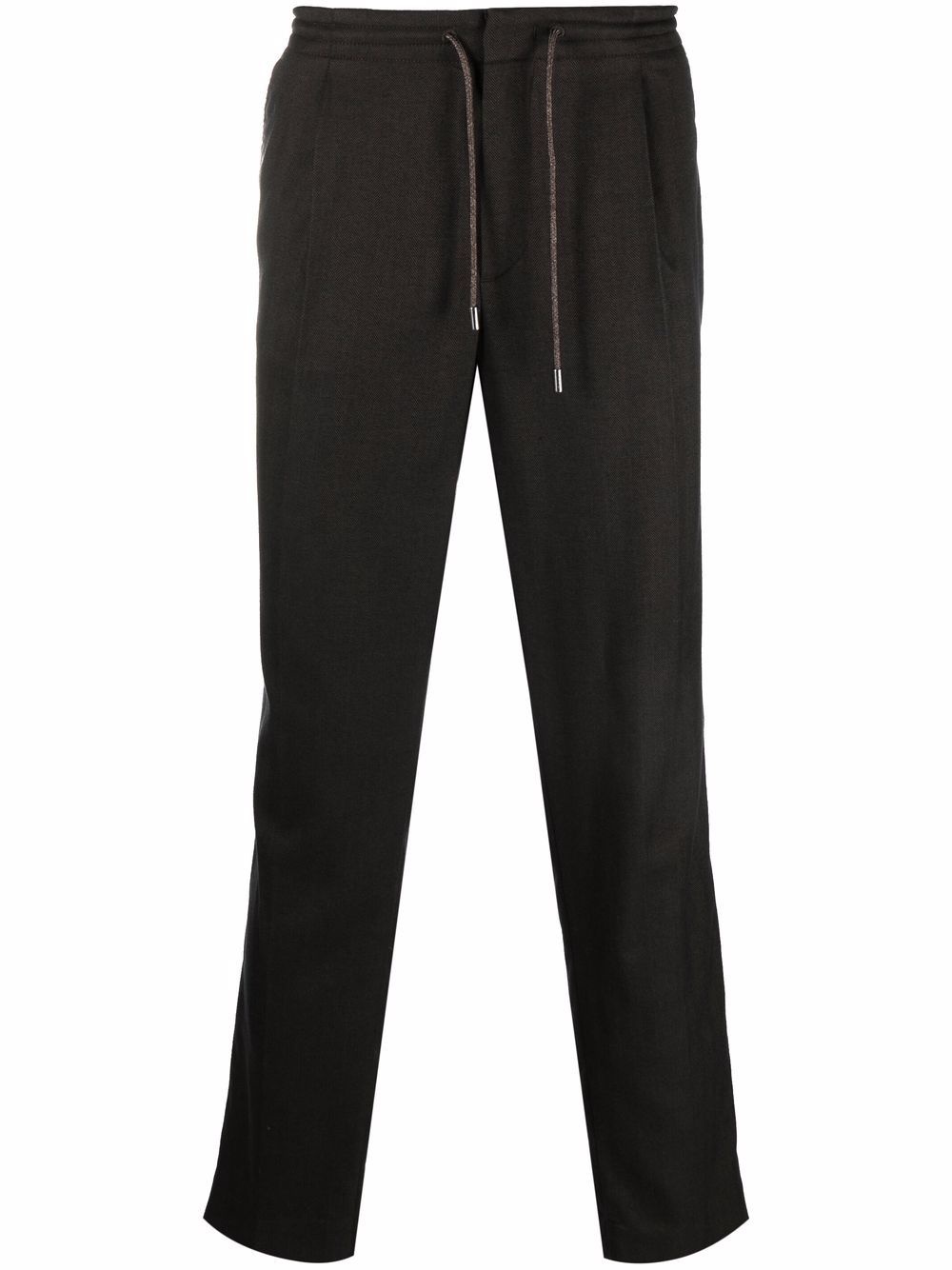 elasticated tapered trousers - 1