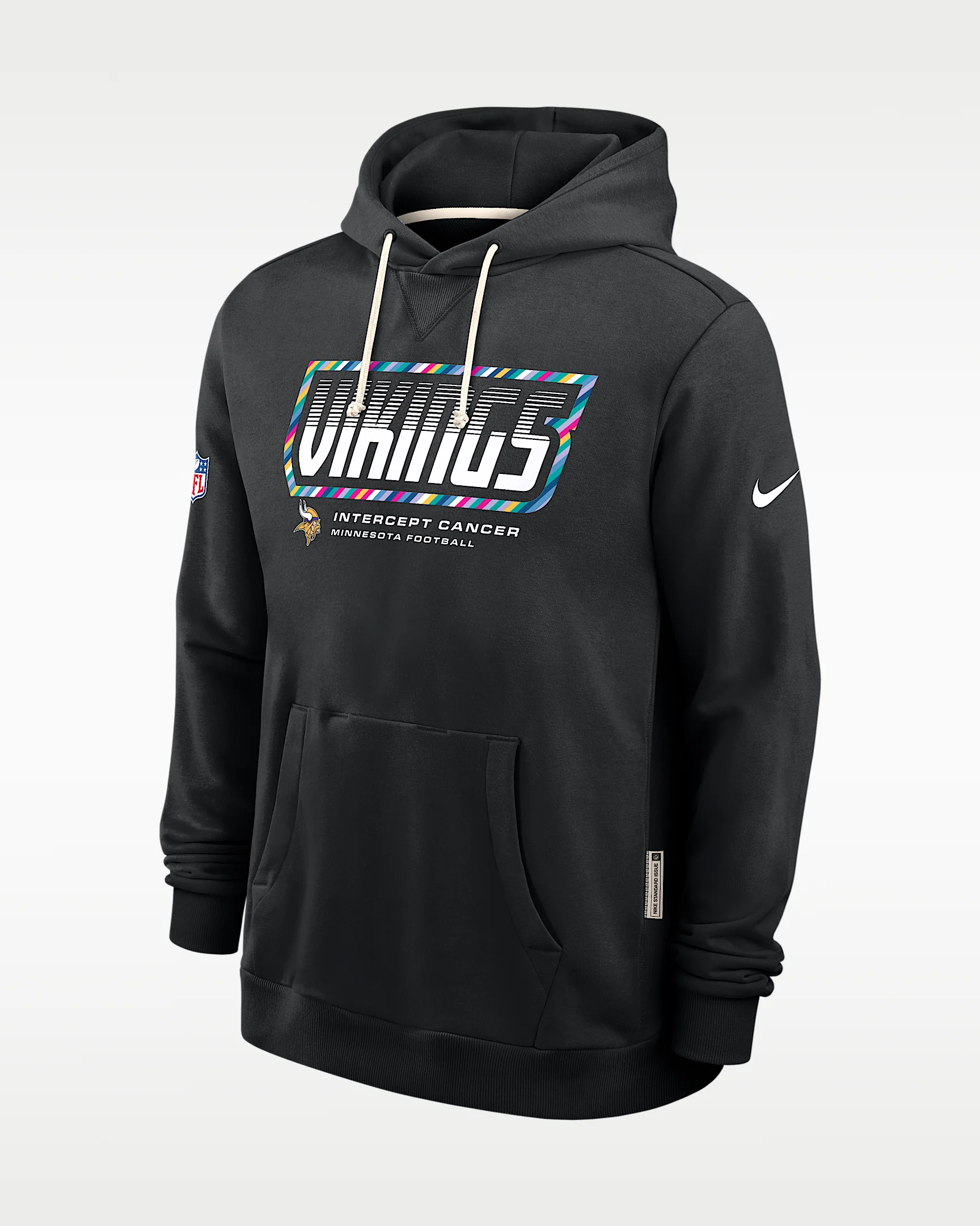 Minnesota Vikings Crucial Catch Sideline Standard Issue Men's Nike Dri-FIT NFL Pullover Hoodie - 1