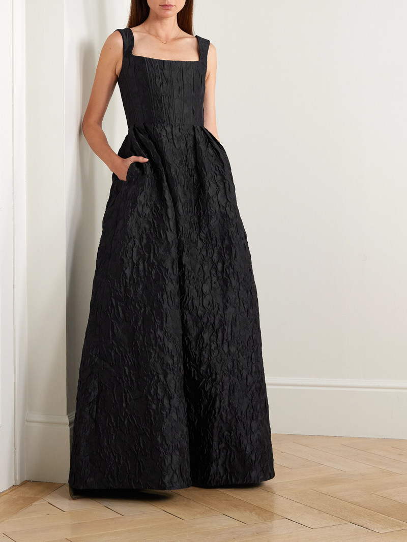 REBECCA VALLANCE Vanilla Dreams Cloqué Gown outlook