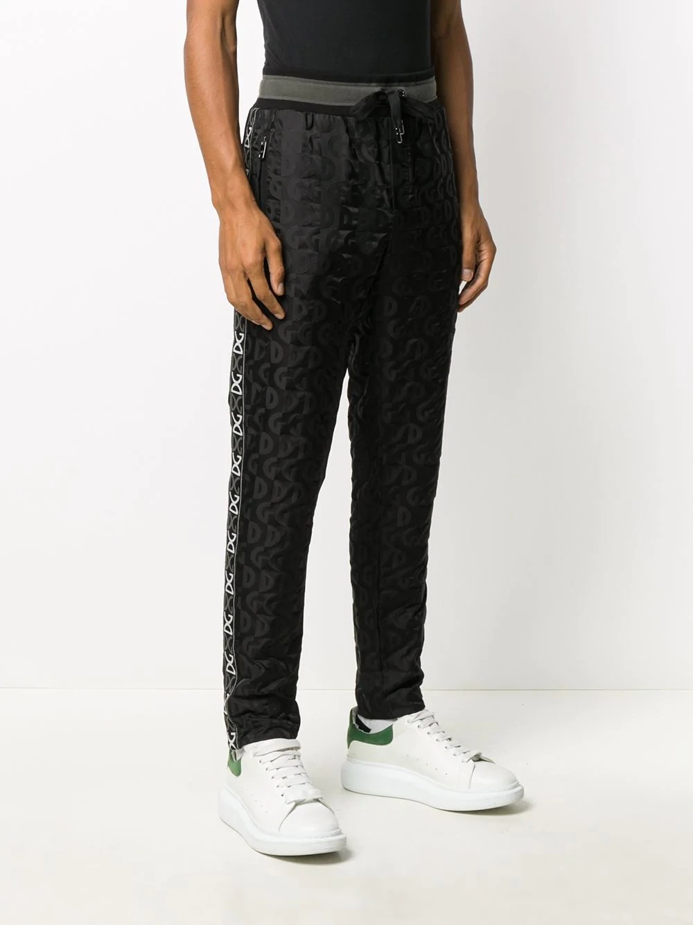 all-over logo print track pants - 3