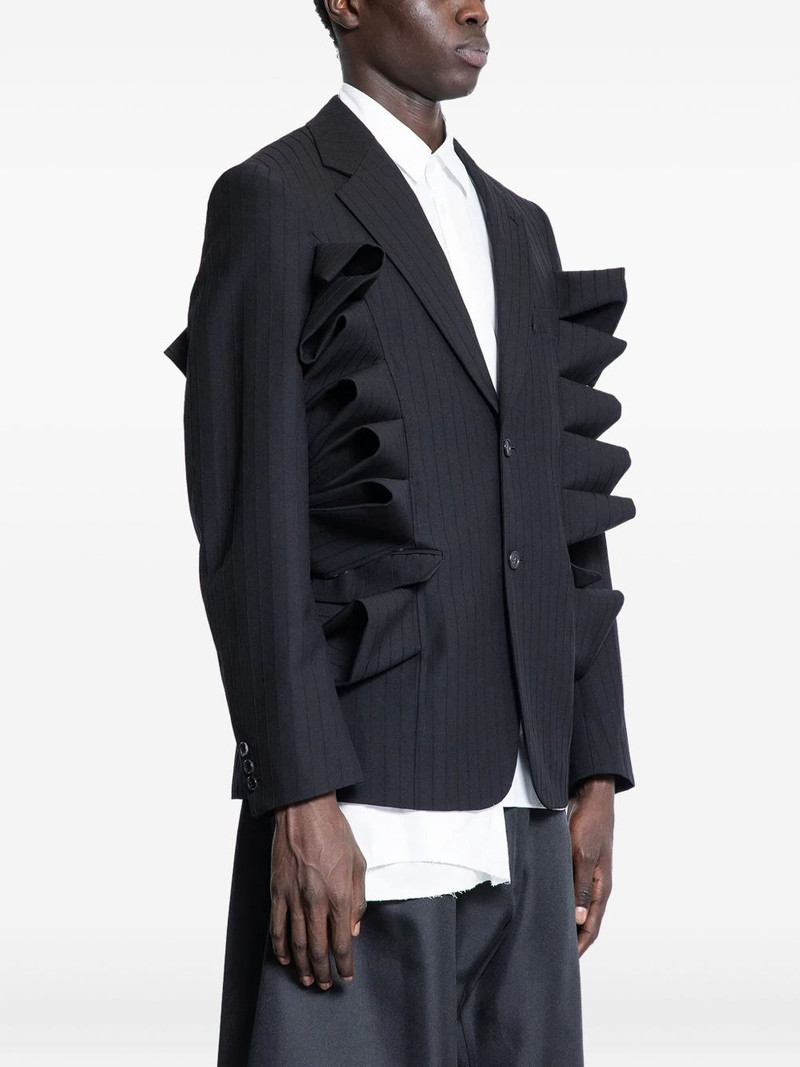 ruffled pinstripe blazer 3