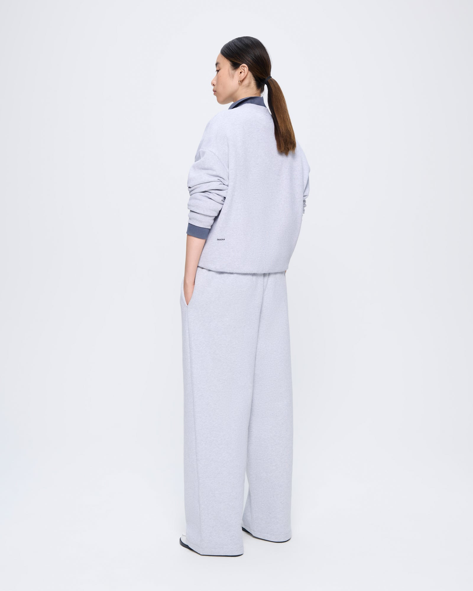 Womens 365 Midweight Straight Leg Track Pants - Grey Marl - 5